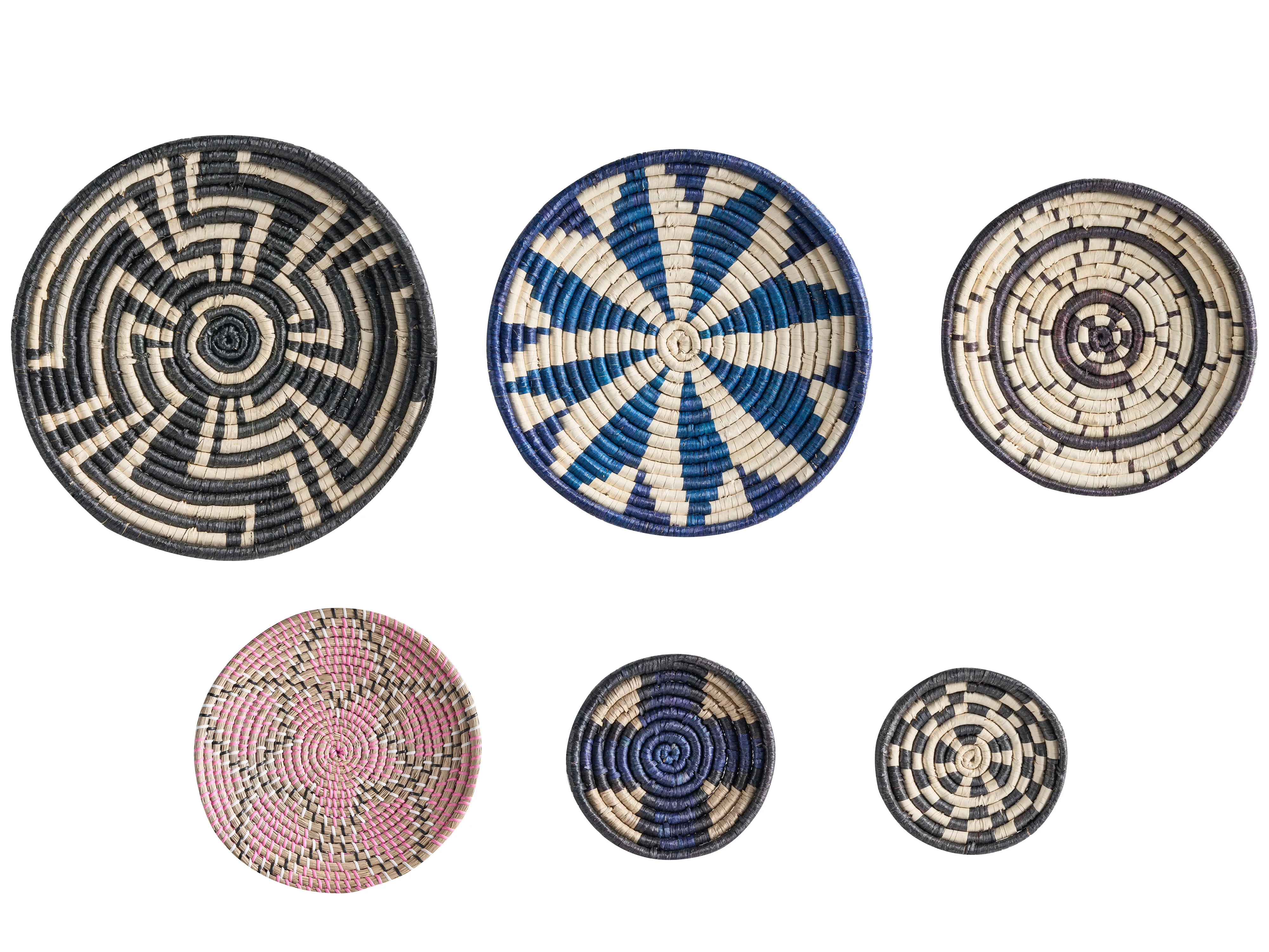 Set van hangende decoraties HOABINH Zeegras 3/4/5/5/6/7 cm Meerkleurig