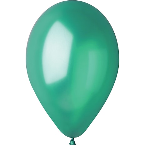 Balloner 26 cm 10-pak - metallic mørkegrøn