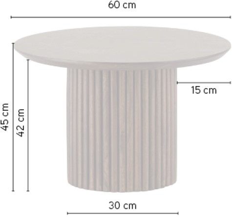 Salontafel Black Congo ⌀60  x H45 cm