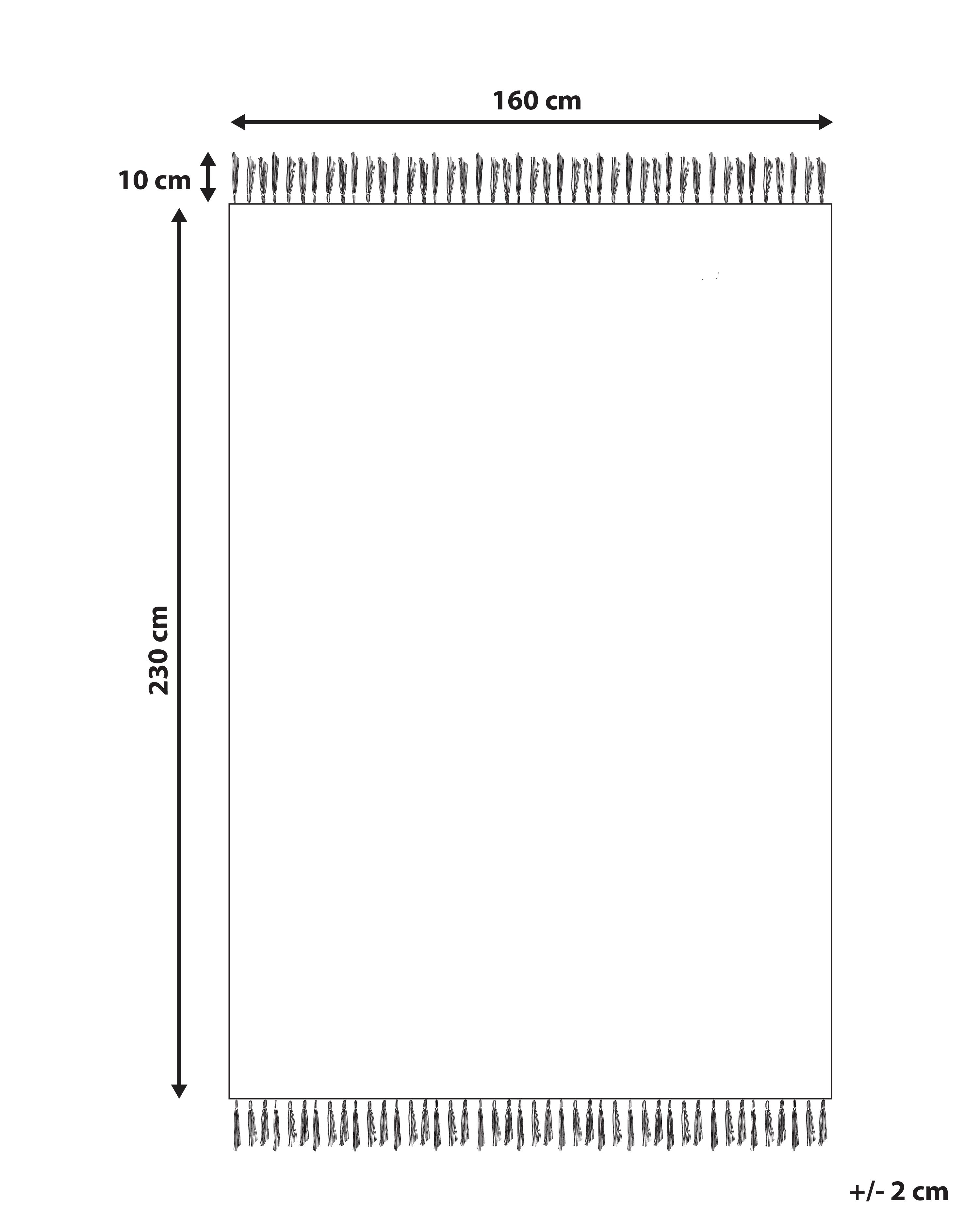 Vloerkleed MALHIA Zandbeige 160 x 230 cm