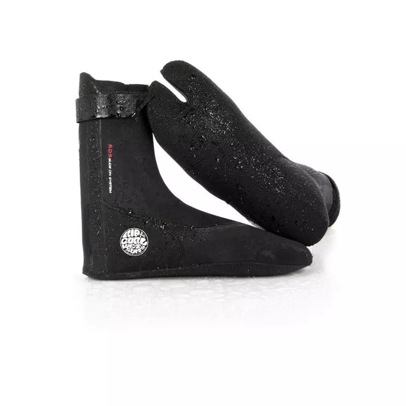 chausson néoprène BULLET BOOT 3MM S/TOE RIP CURL 90 BLACK