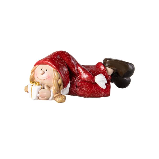 Dekokind liegend - aus Polyresin - ca. 11,5 x 5 x 4,5 cm - 1 Stück