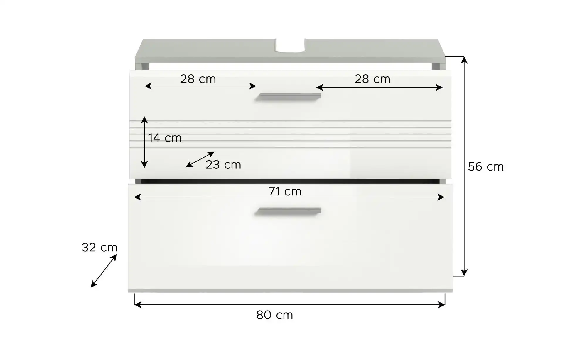 Waschbeckenunterschrank Caputher See