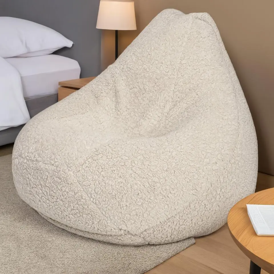 Luxe Teddy Zitzakstoel van BobbelHome – Comfortabel voor in huis