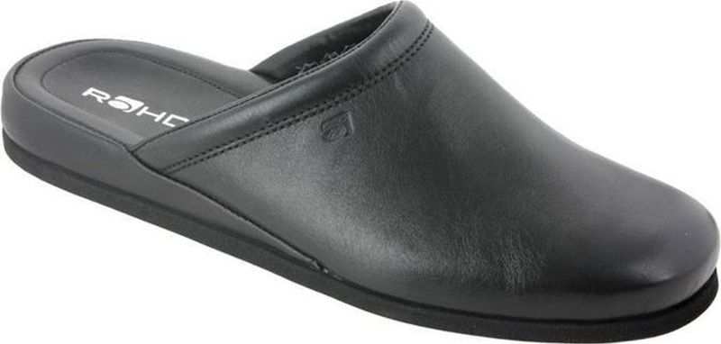 Rohde - Varberg - Pantoffels - Zwart - Water- en Vuilafstotend, Antislip, Comfortbreedte G ½