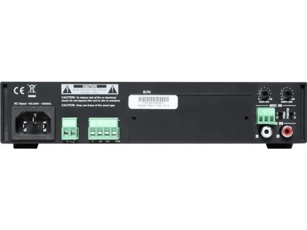 Audac COM104 - Mixer forstærker - forstærket - 2 kanaler - 40 Watt - rackversion