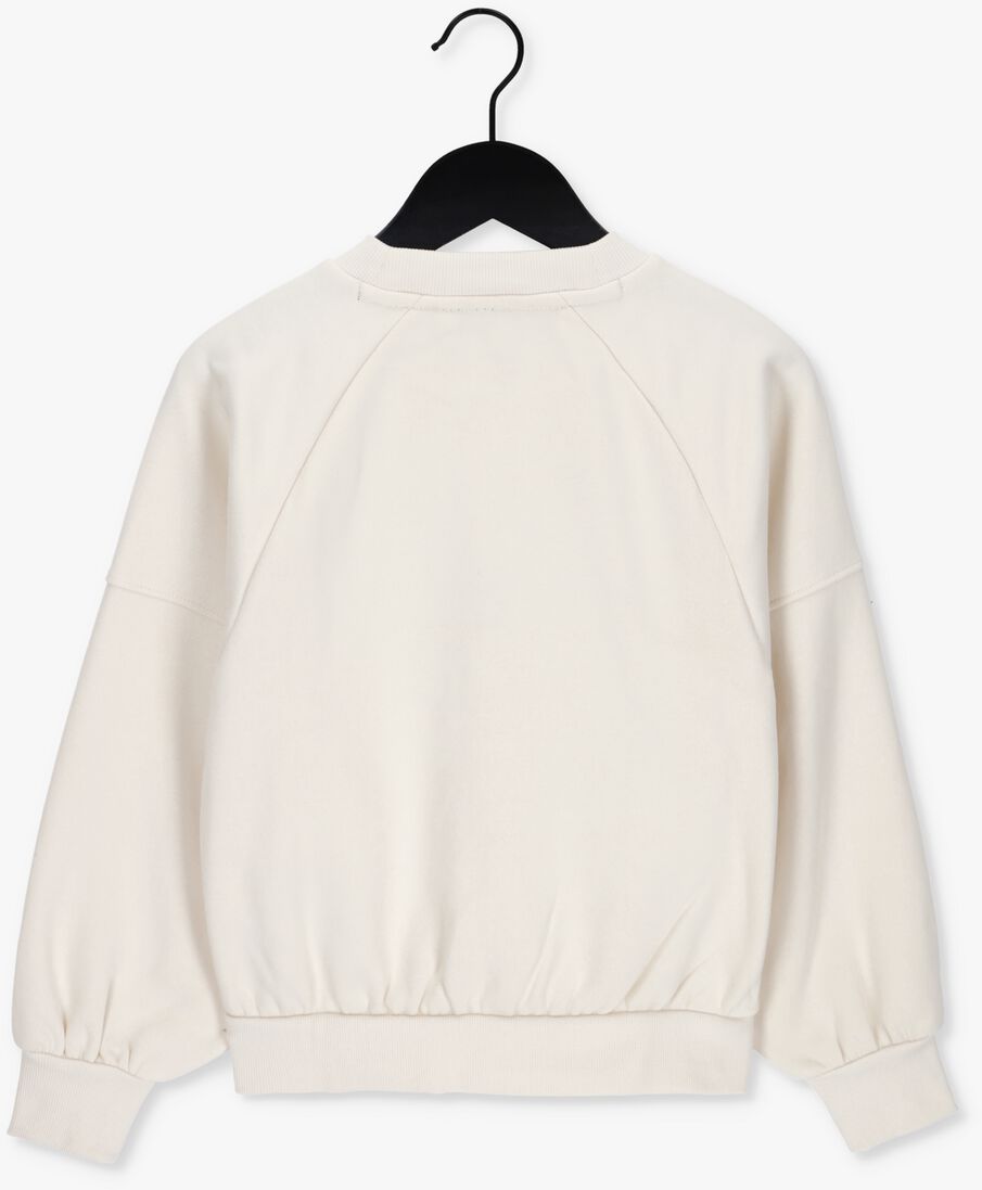 TOMMY HILFIGER gebroken wit tommy hilfiger trui tommy sateen logo cn