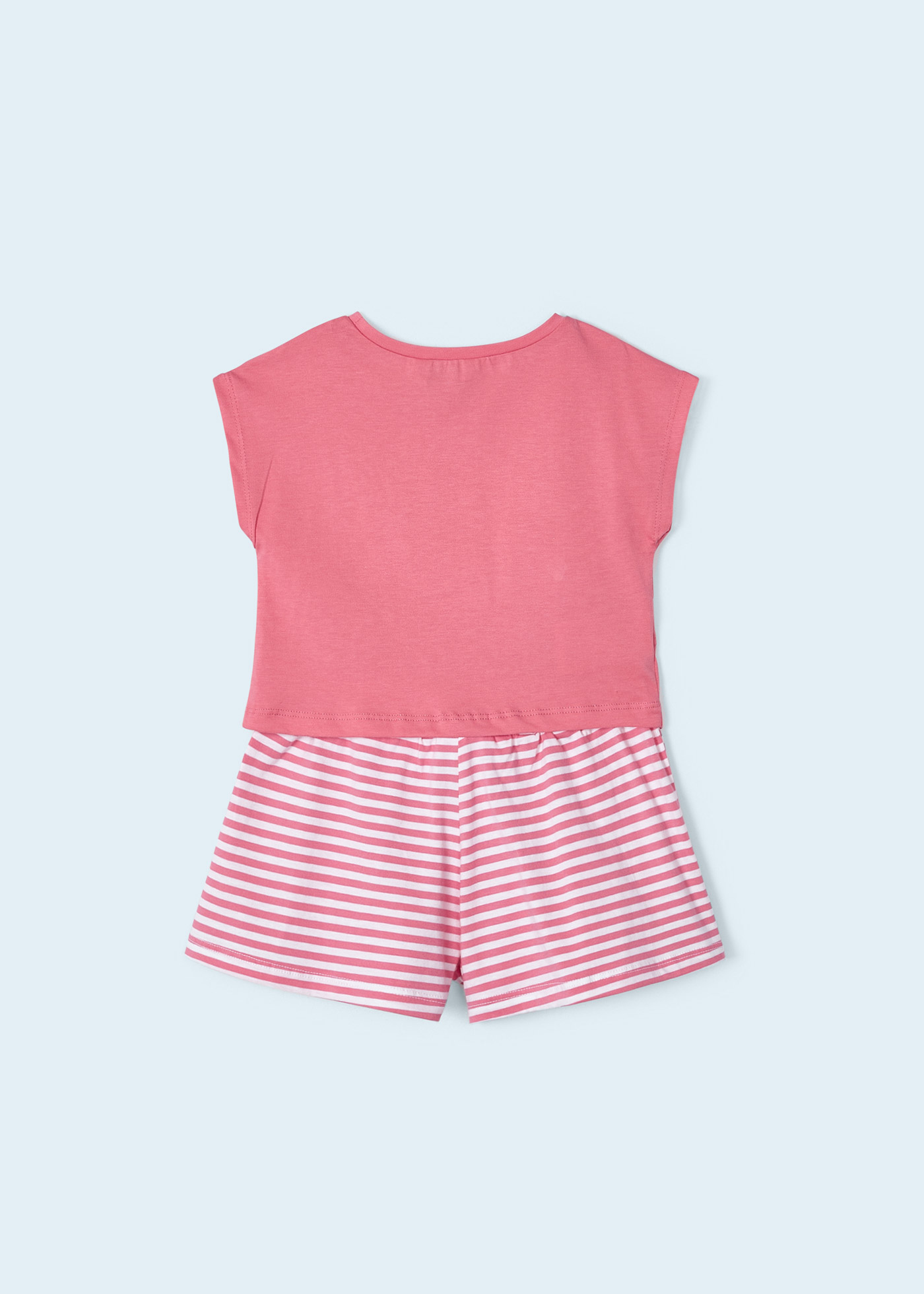 Conjunto de duas peças em algodão sustentável para meninas