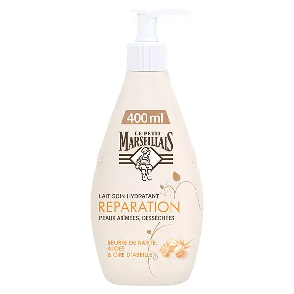 Le Petit Marseillais Lait Hydratant Karité, Aloès et Cire d'Abeille 400ml