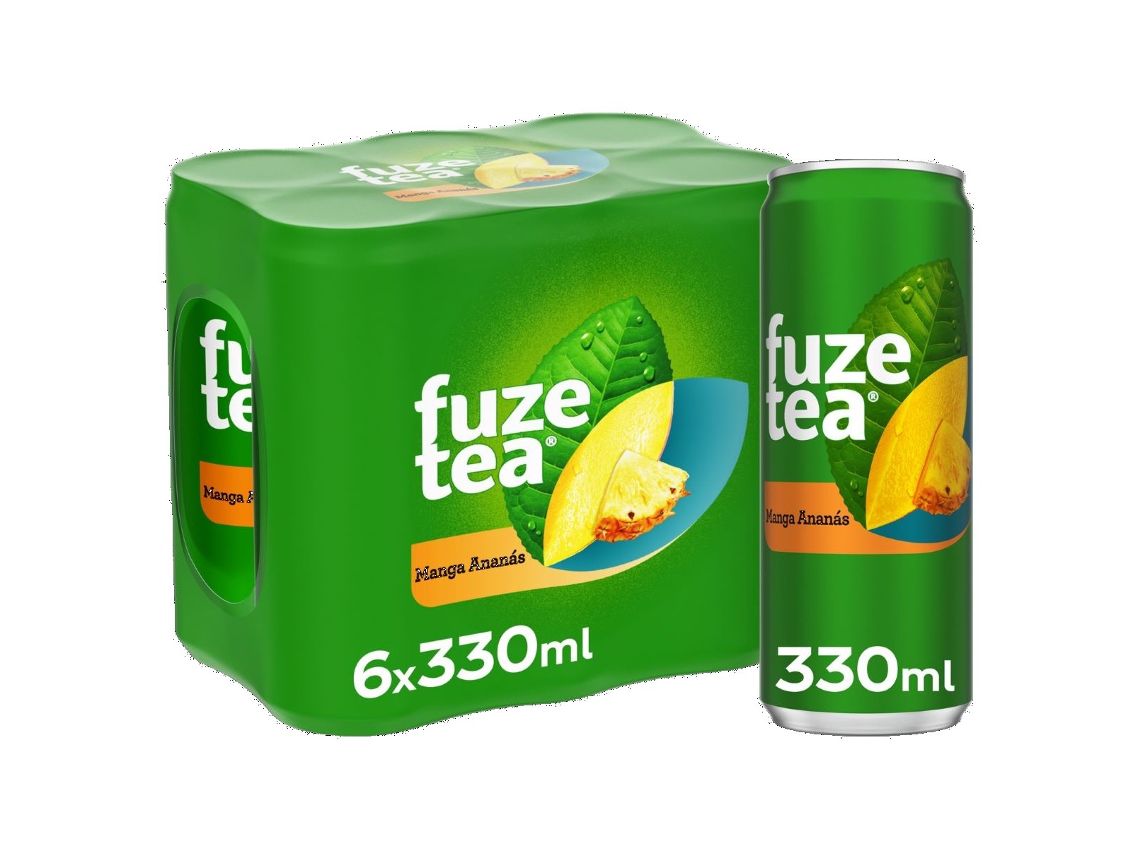 ICE TEA FUZE TEA MANGA ANANAS LATA 6X0.33L