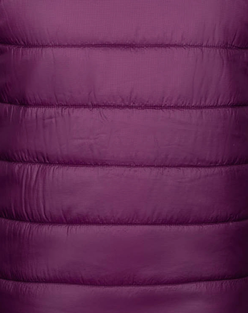 Stepp-Weste TRONDHEIM in mulberry/peach