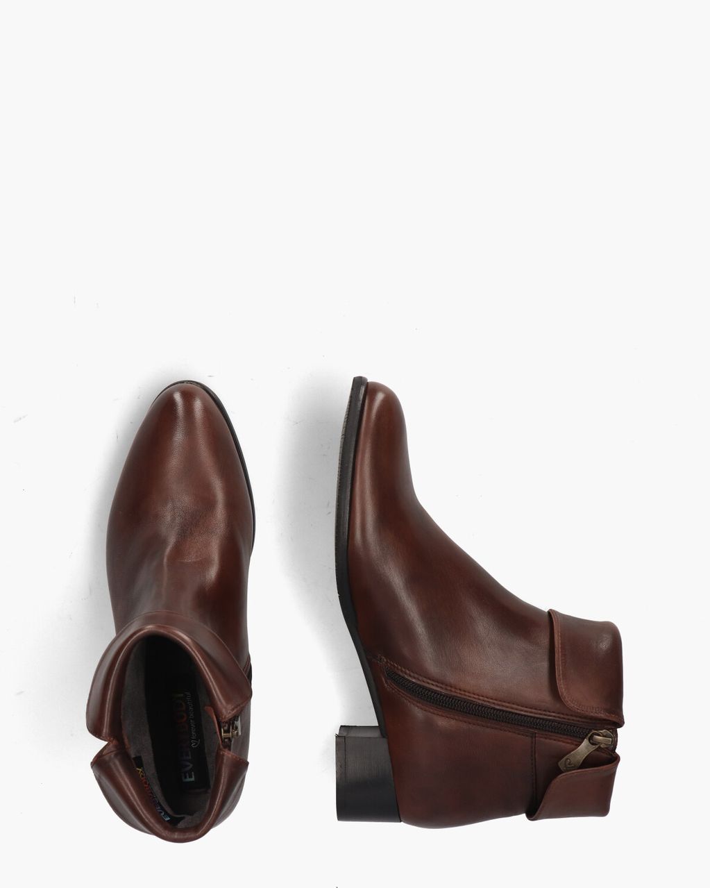 Everybody 49146 Donkerbruin Dames Enkelboots