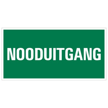 Pickup bord vluchtweg nooduitgang 15x30 cm