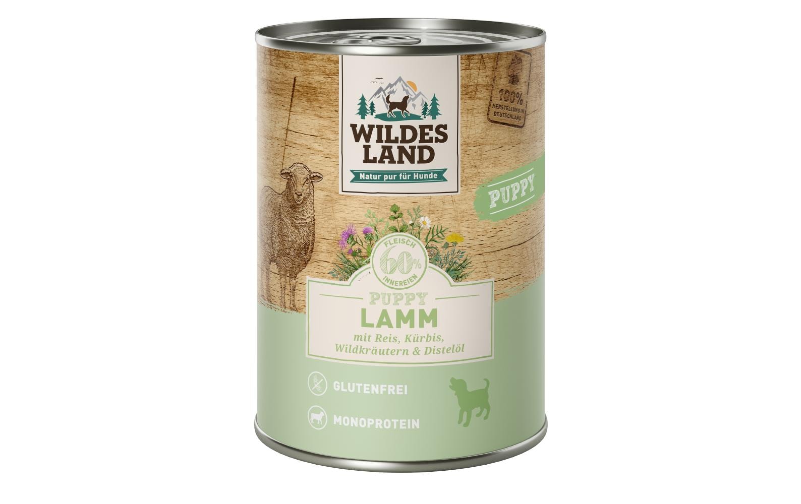 Nassfutter Puppy Lamm & Kürbis & Reis 400 gAlleinfutter aus Lammfleisch & Kürbis & Reis