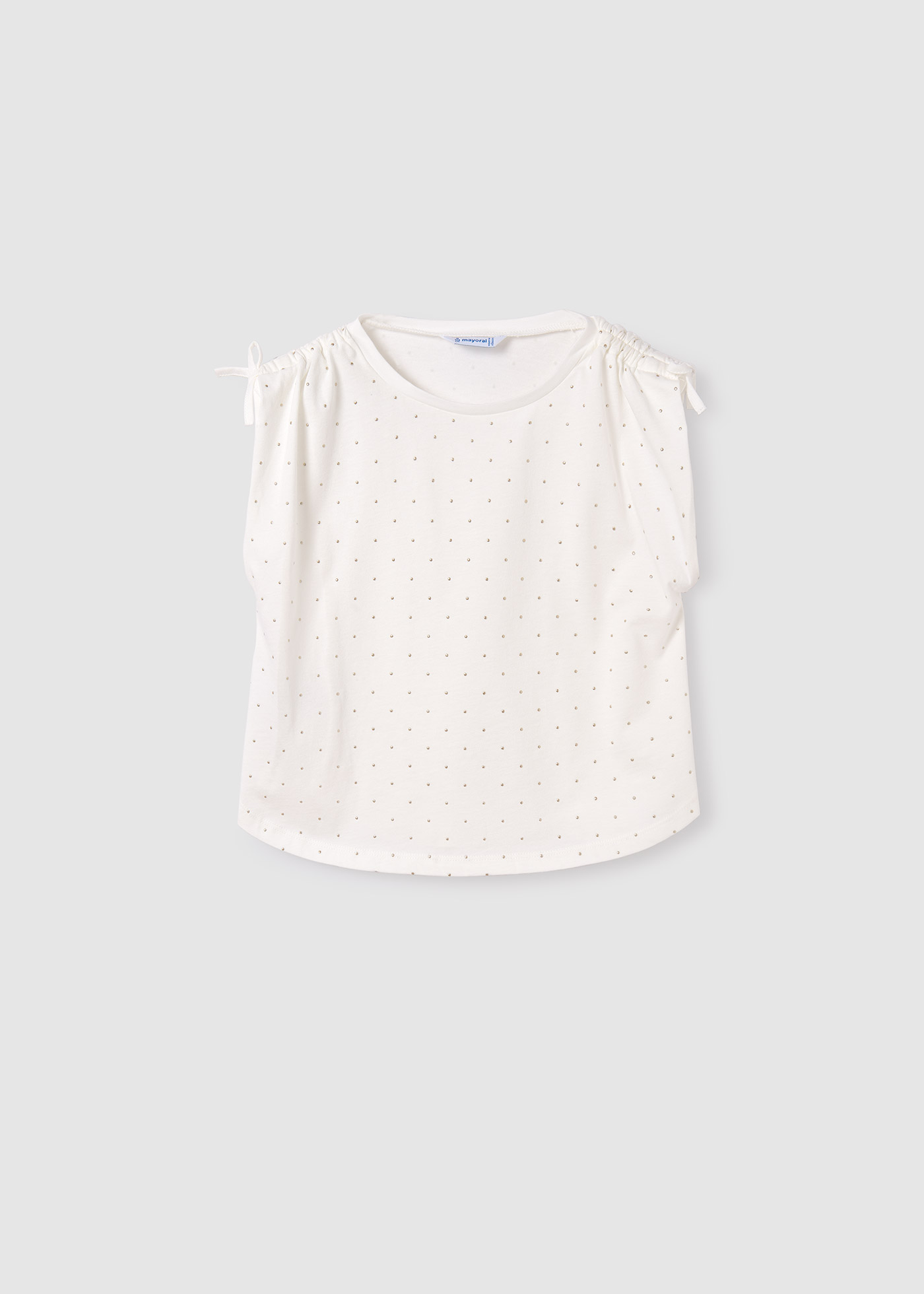 Camiseta infantil de bolinhas