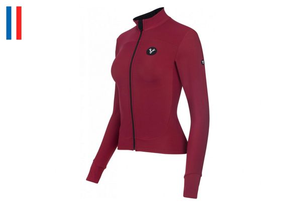Maillot Manches Longues Femme LeBram Allos Bordeaux Coupe Ajustée