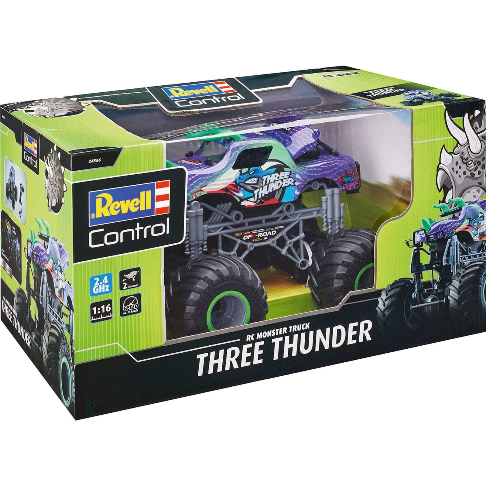 RC Dino Monster Truck Three Thunder