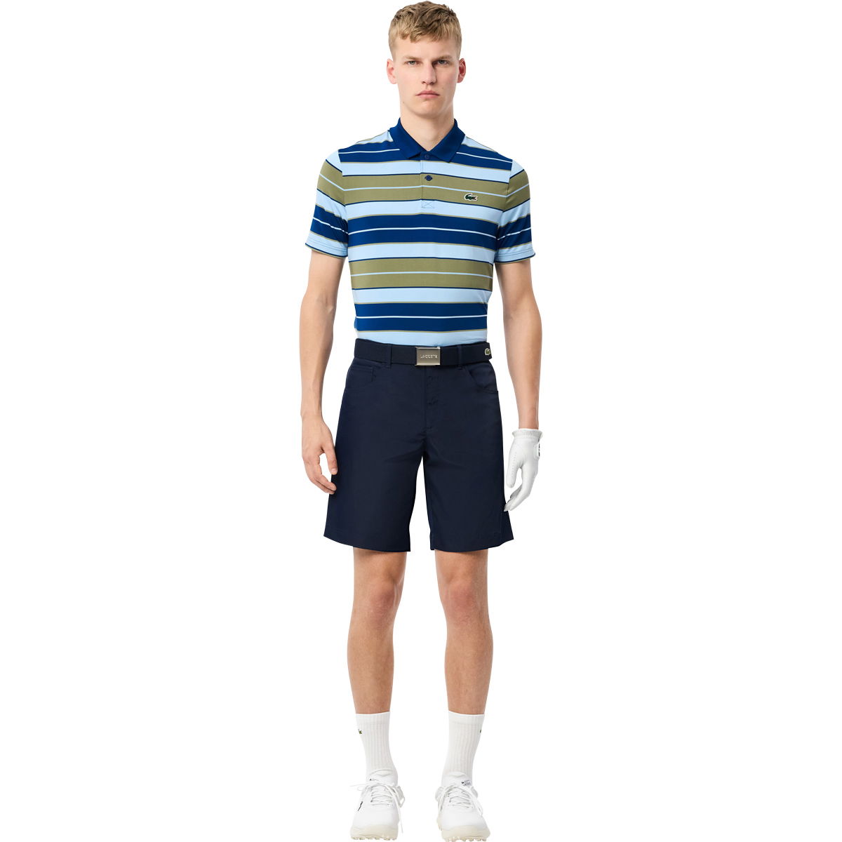 Lacoste Regular Fit Stripe Golf Polo T-shirt Herre