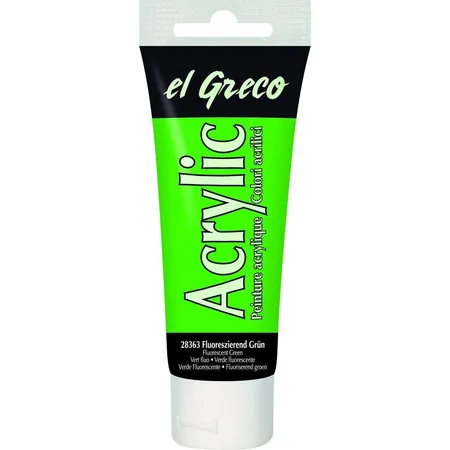 KREUL el Greco Acrylic Fluoreszierend Grün 75 ml Tube