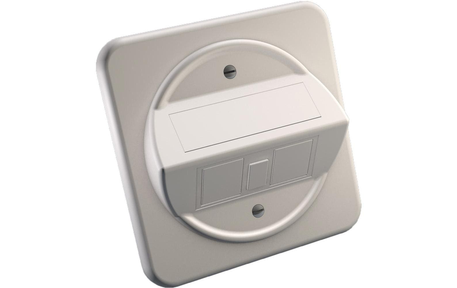 Multimediadose 2x RJ45 / 1x FOUnterputz-Dose, Leergehäuse