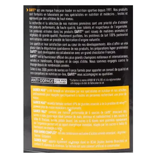 Eafit Gainer Max Chocolate Avelã 1,1kg