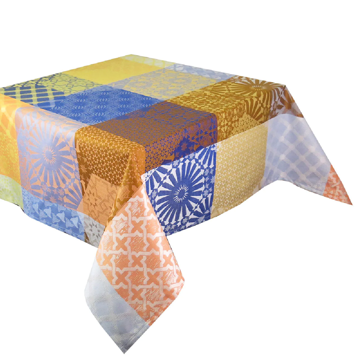 Nappe pur coton multicolore 155x225 Garnier Thiebaut