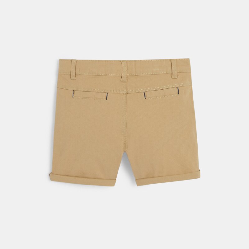 Short coton fantaisie beige bébé garçon Beige