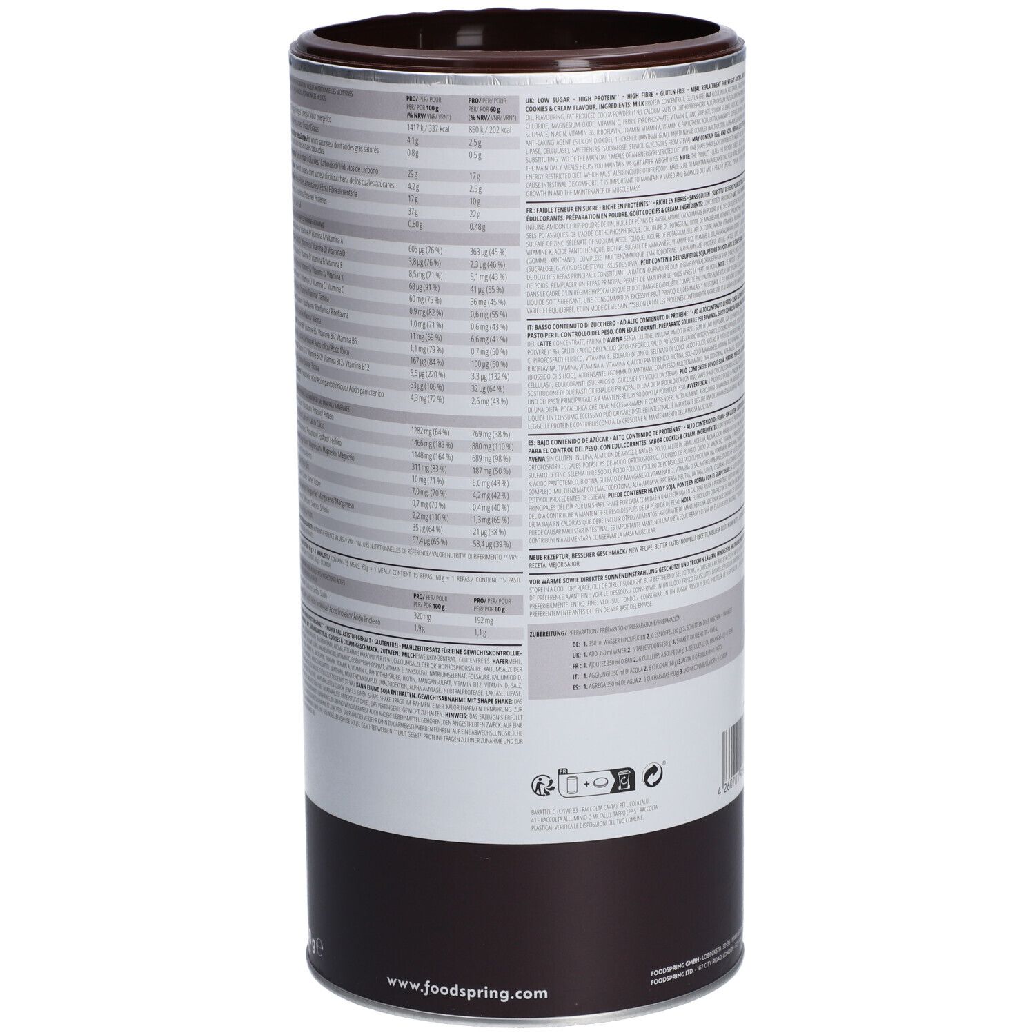 foodspring® SHAPE SHAKE Cookies & Cream