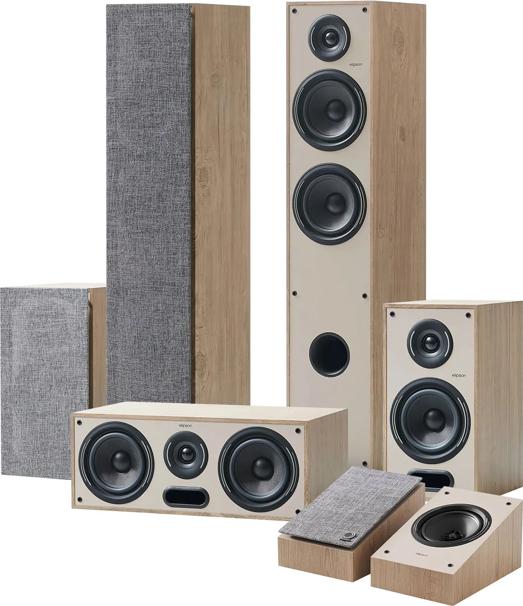 Elipson Horus 11F HCM 5.0.2 Bois clair Packs enceintes grand spectacle