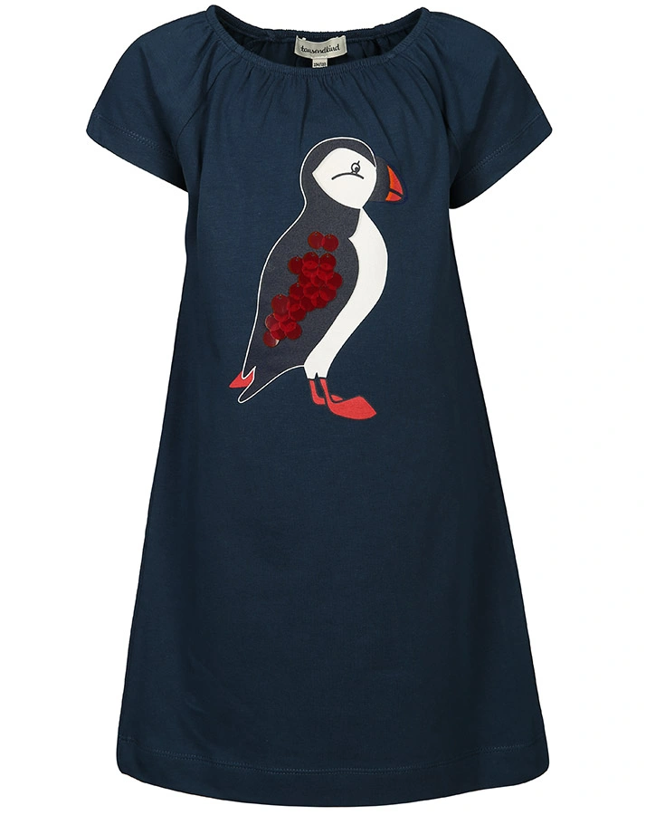Kurzarm-Kleid PUFFIN in dunkelblau