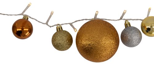 guirlande lumineuse boules de noël 40 lampes LED 3m