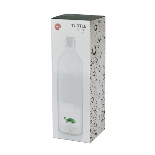 Garrafa de água em formato de tartaruga, transparente