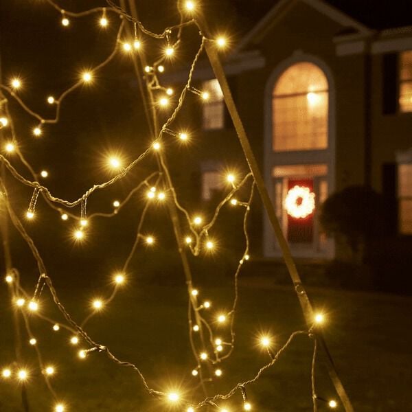 Fairybell All Surface Twinkle - Vlaggenmast kerstboom - 240 - Warm wit - 200 cm