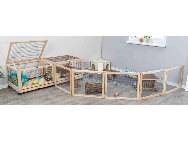 Trixie Freilaufgehege 150 x 50 x 60 cm, Holz/Metall, Indoor Optimal als Schlafdomizil