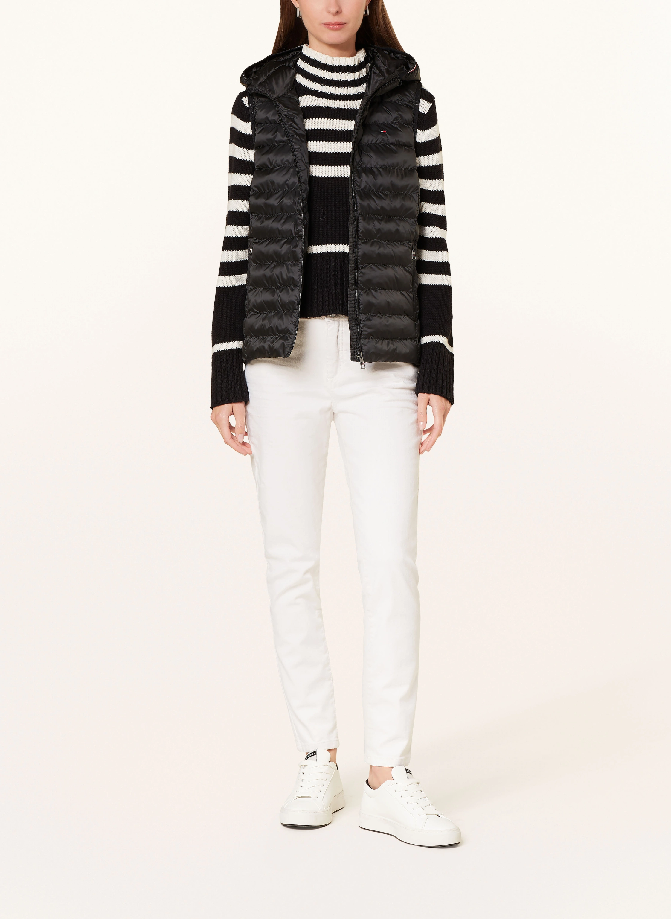 TOMMY HILFIGER Steppweste mit abnehmbarer Kapuze