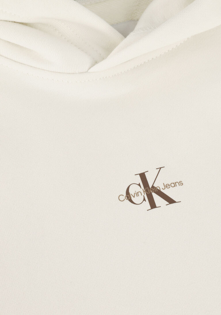 CALVIN KLEIN gebroken wit calvin klein sweater micro monologo hoodie
