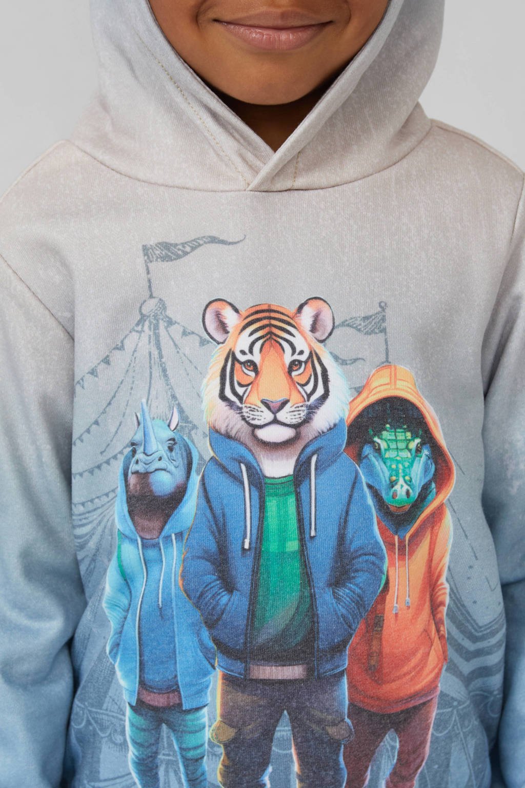 s.Oliver hoodie lichtblauw
