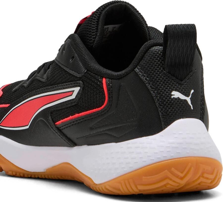 Puma Solarflash junior imitatieleren voetbalschoenen zwart rood
