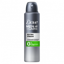 Dove Clean comfort 0% deodorant spray men + care (alleen beschikbaar binnen Europa)