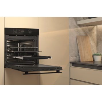 Whirlpool Oven multifunctioneel 60cm zwart hydrolyse