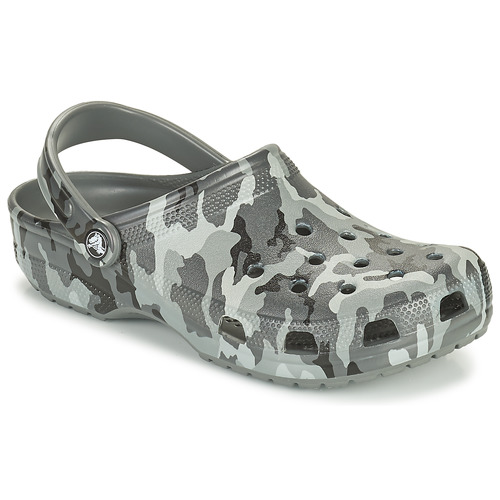 Crocs - CLASSIC PRINTED CAMO CLOG - Camouflage / Gris