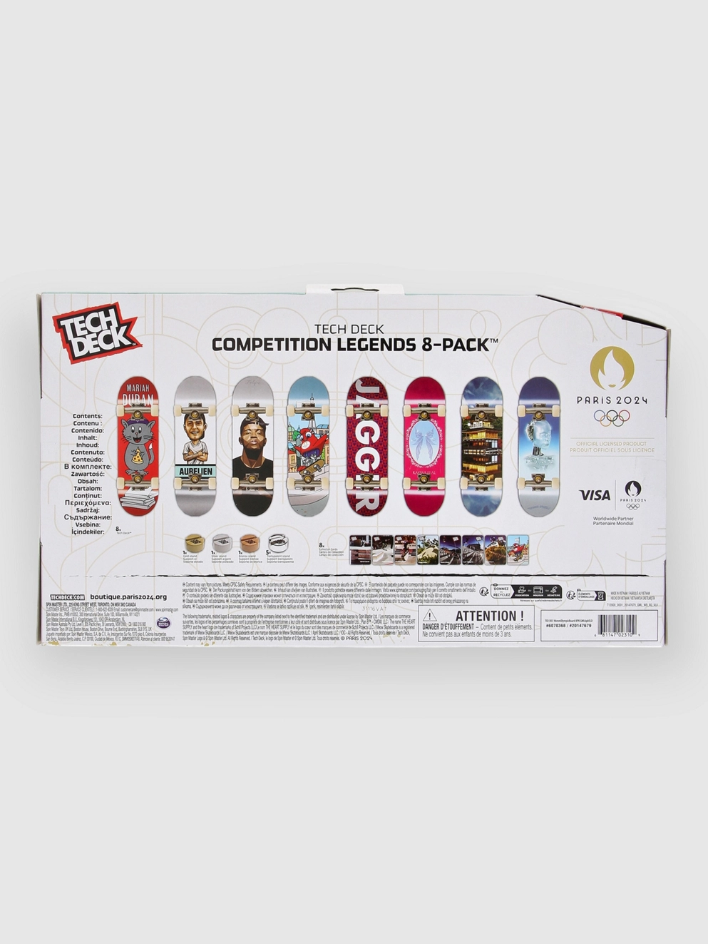TechDeck Competition Legends 8-Pack Skate pattern