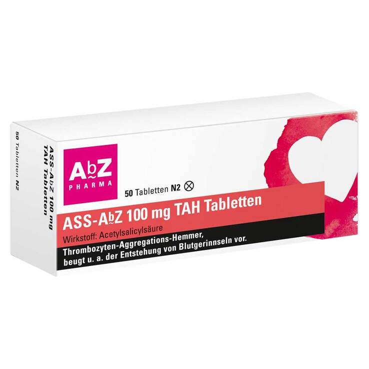 ASS AbZ 100 mg TAH Tabletten, 50 St