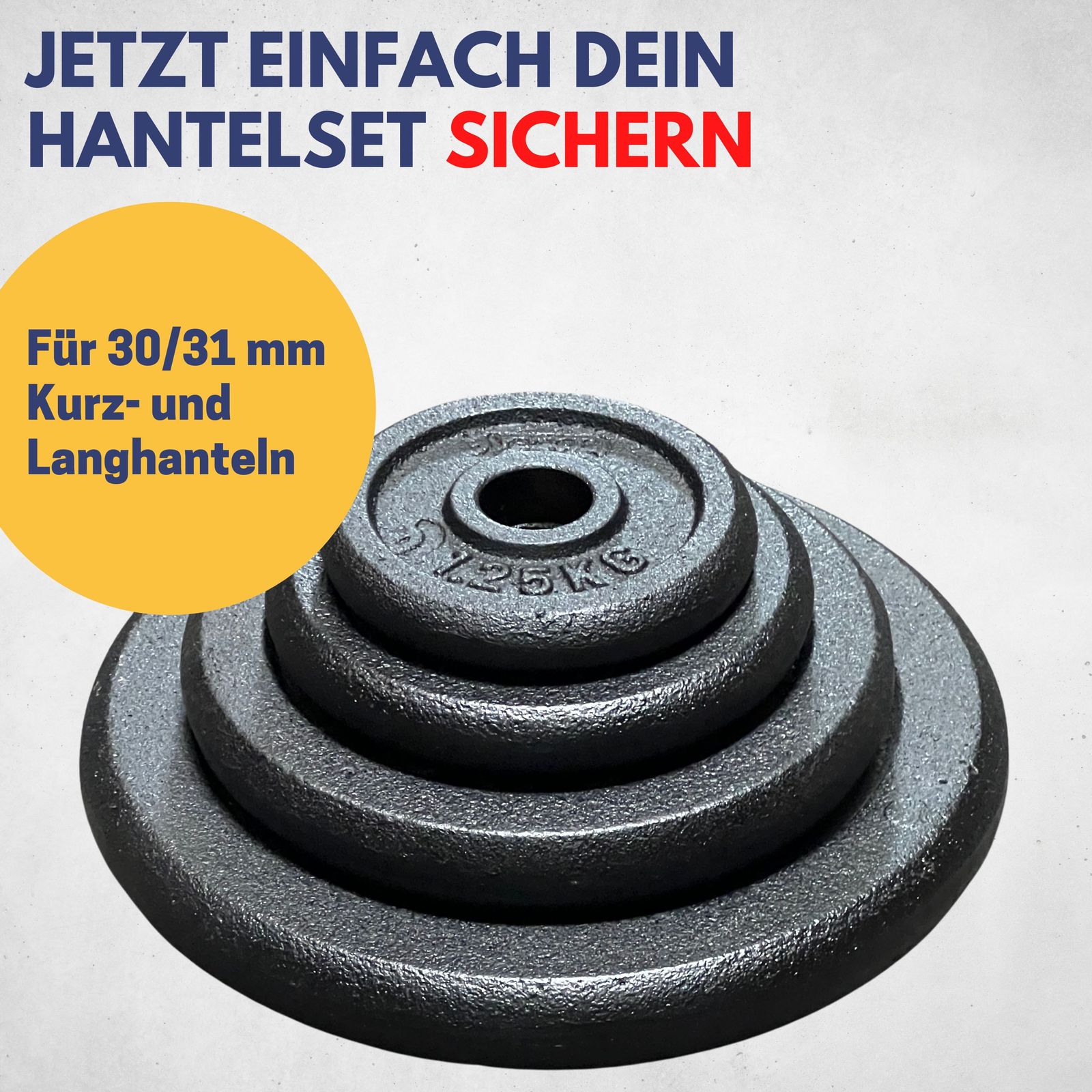 Sternverschluss für Hantelstangen