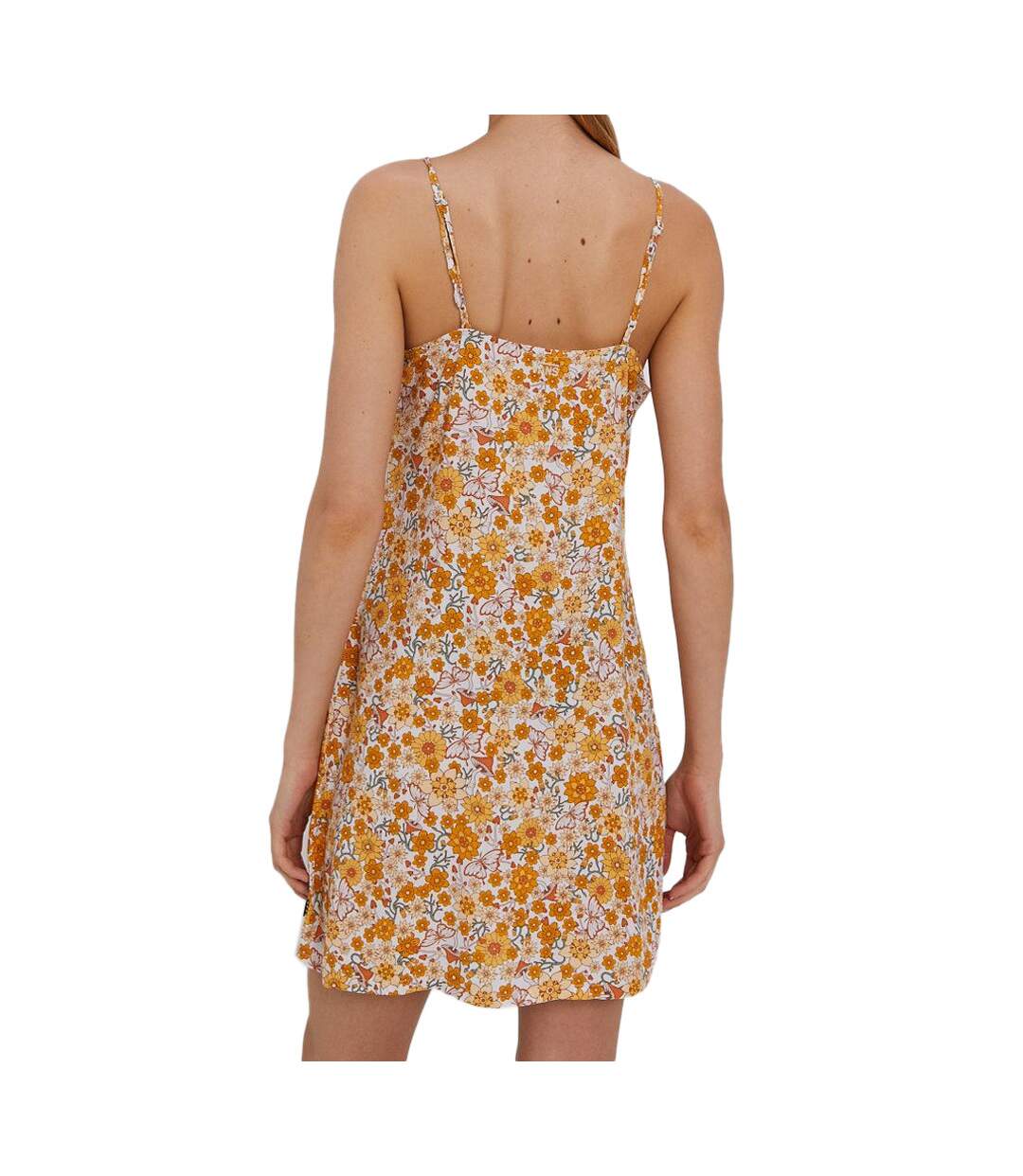Robe Jaune à fleurs Femme Vans Trippy Floral