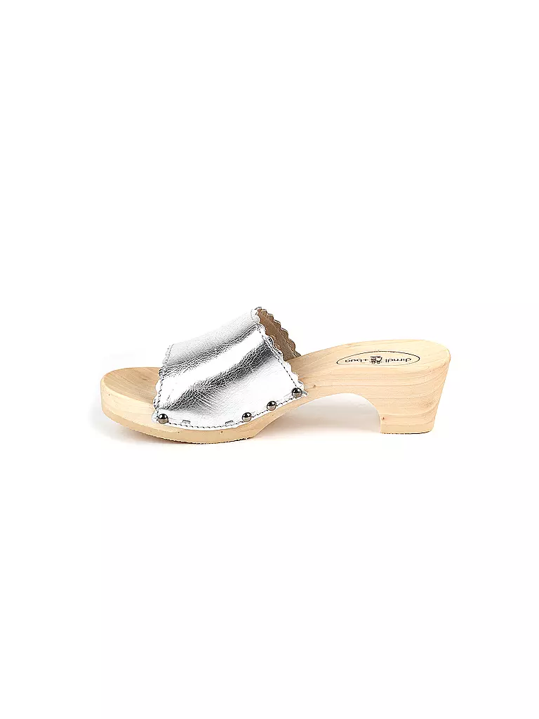 DIRNDL & BUA Trachtenschuhe - Pantolette silber