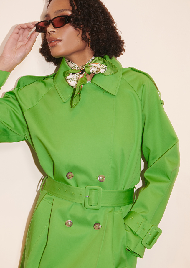 Trench-coat Ivanvert en gabardine de coton
