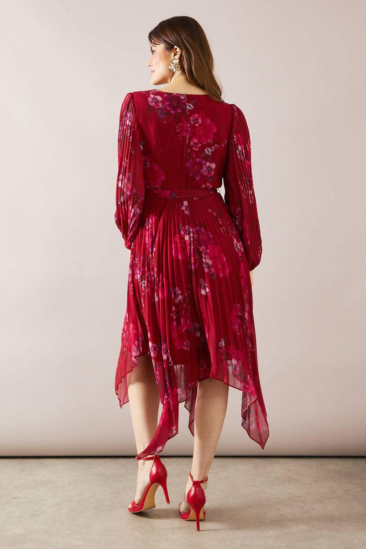 Wallis Robe Portefeuille Asymétrique Plissée