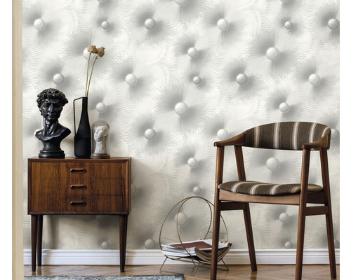 Vliesbehang 10191-31 Elle Decoration 2 Grafische Cirkels Grijs