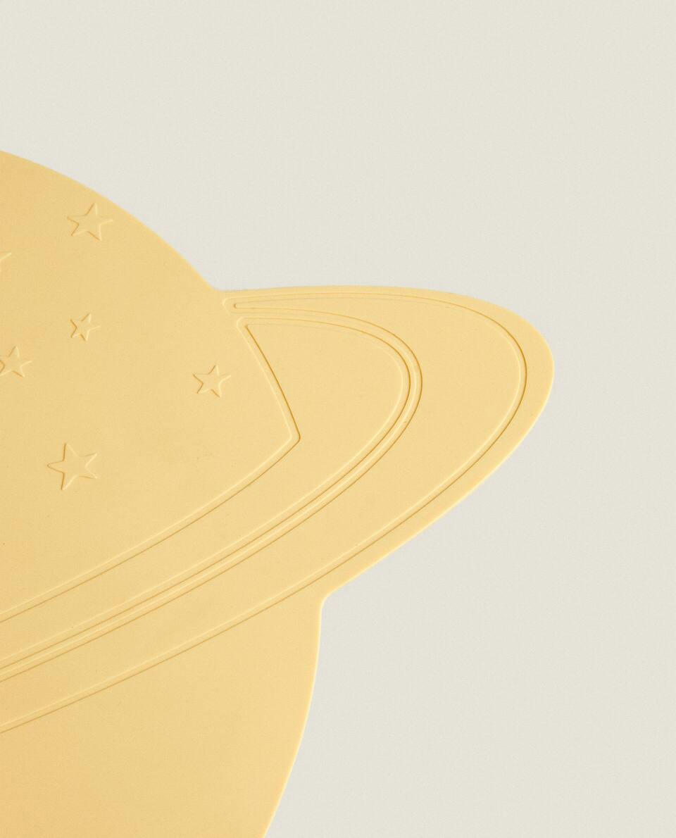 Jogo americano de silicone com planetas